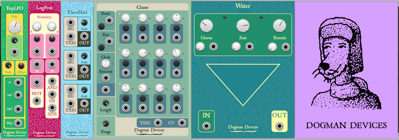 Dogman Devices VCV Rack modules
